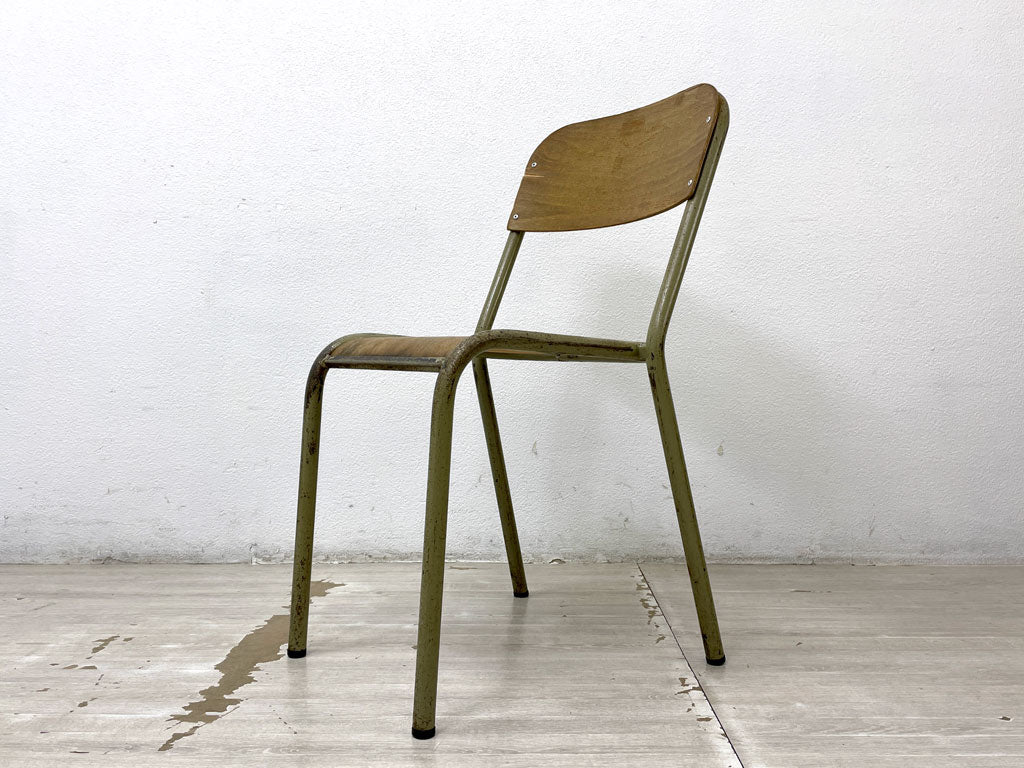 UKビンテージ Vintage スクールチェア スタッキングチェア ダイニングチェア プライウッド×アイアン ロイズアンティークス Lloyd's Antiques 取扱 中古品 買い取りしました。