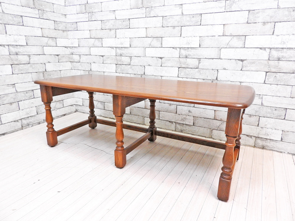 アーコール ERCOL エルム材 コロニアル ローテーブル W114cm ネストテーブル 小テーブル欠品 1970-80s UKビンテージ Vintage 英国家具  中古品  買い取りしました。