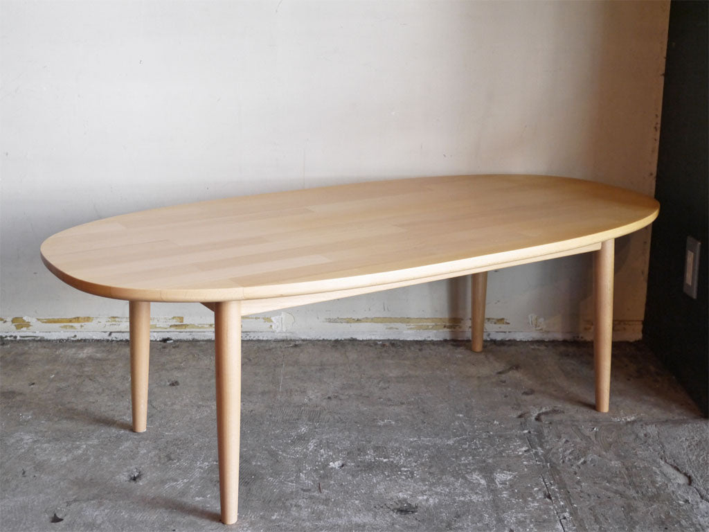 イデー IDEE フイユ FEUILLE ブナ材 コーヒーテーブル センターテーブル W120cm 廃番品 中古品 買い取りしました。