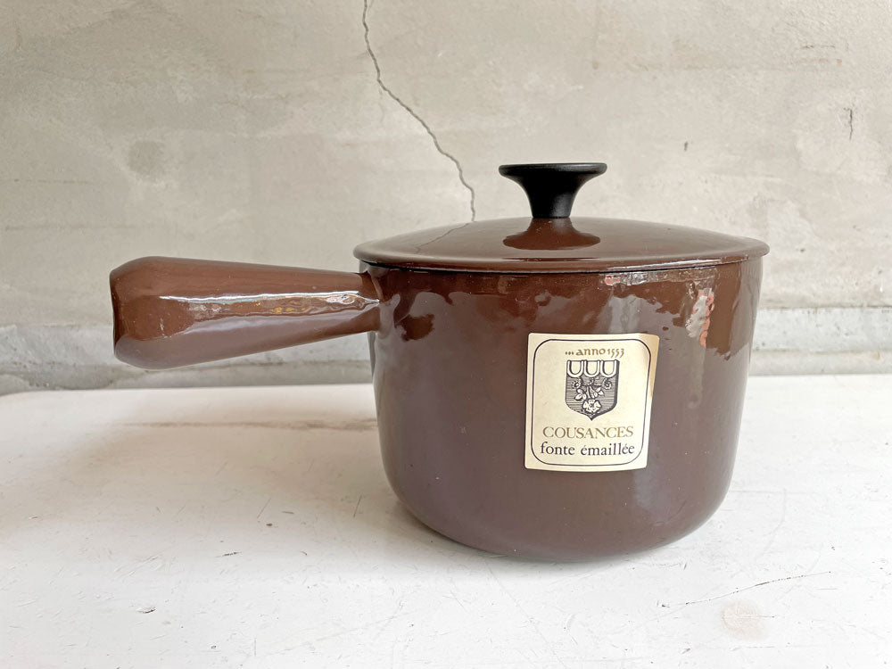 クーザンス COUSANCES 片手鍋 ソースパン ブラウン ｗ16cm ビンテージ 希少 フランス 中古品 買い取りしました。