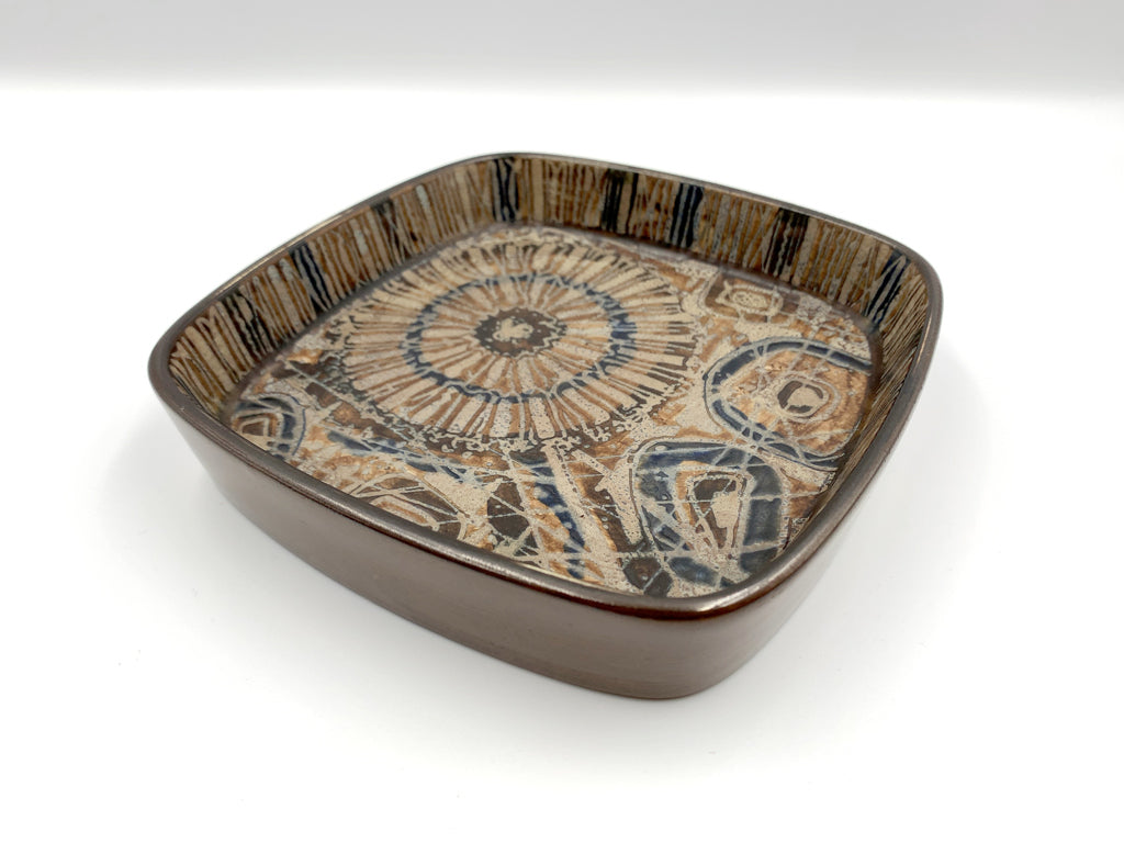 ロイヤルコペンハーゲン Royal Copenhagen バッカ Baca スクエアトレイ プレート ニルス・トーソン デンマーク 北欧食器 中古品  買い取りしました。