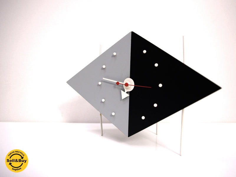 ヴィトラ デザイン ミュージアム Vitra Design Museum ダイヤモンドクロック Diamond Clock ブラック グレー ジョージネルソン   中古品 買い取りしました。祖師ヶ谷大蔵店 出張買取もお任せ下さい。