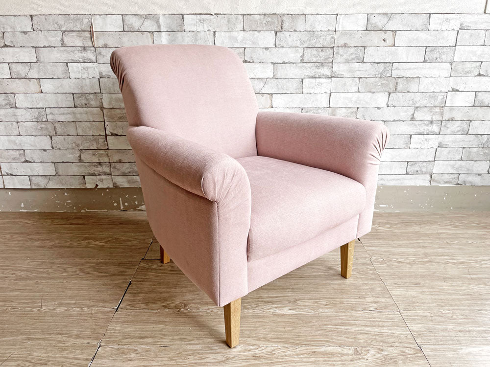 IDEE イデー ライン ソファ LINE SOFA 1人掛け ピンク オーク材 定価186,840円 廃番 中古品 買い取りしました。