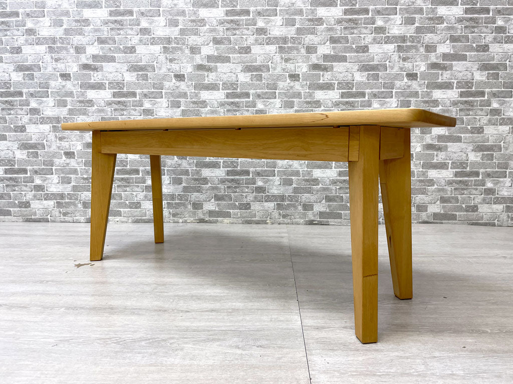 モモナチュラル MOMO Natural ヴィボ VIBO ユニットベンチ ダイニングベンチ オーバル W100 アルダー無垢材 オイルフィニッシュ 定価￥39,000- 中古品 買い取りしました。