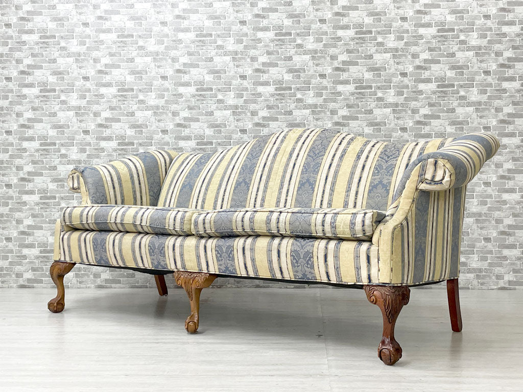USビンテージ ジャガード織り 3P ソファ ボール＆クロウ サム・ムーア ファニチャー SAM MOORE FURNITURE   アンティークスタイル 買い取りしました。