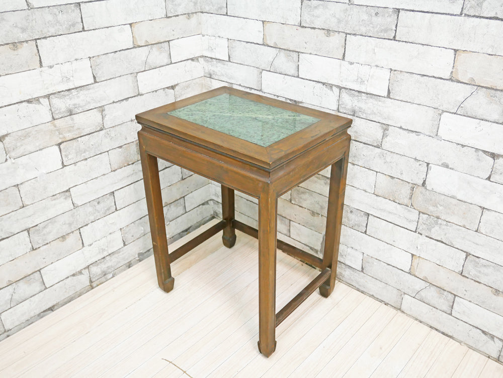 ヨーロピアンクラシカル European Classical サイドテーブル 大理石天板 W42.5cm ビンテージスタイル  中古品  買い取りしました。