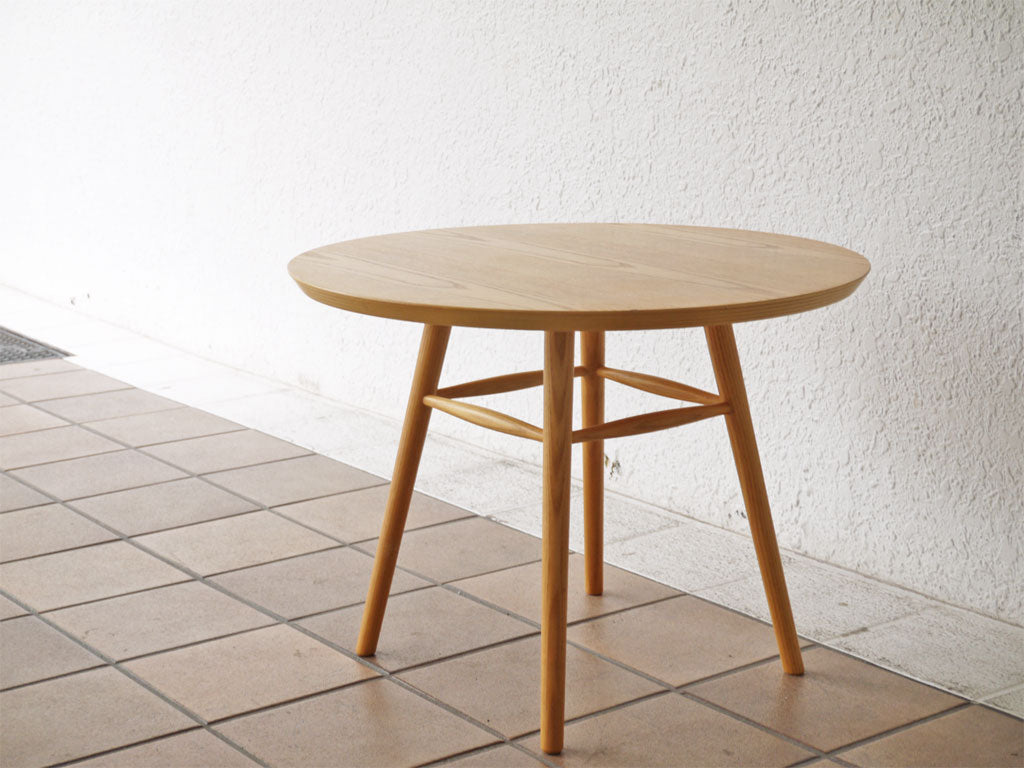 イデー IDEE アーオ テーブル AO TABLE サイドテーブル アッシュ材 円形 岡嶌要 中古品 買い取りしました。