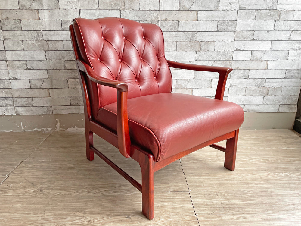 マルニ木工 maruni ラウンジチェア 1人掛けソファ 本革 ビンテージ Vintage オールドマルニ 中古品 買い取りしました。