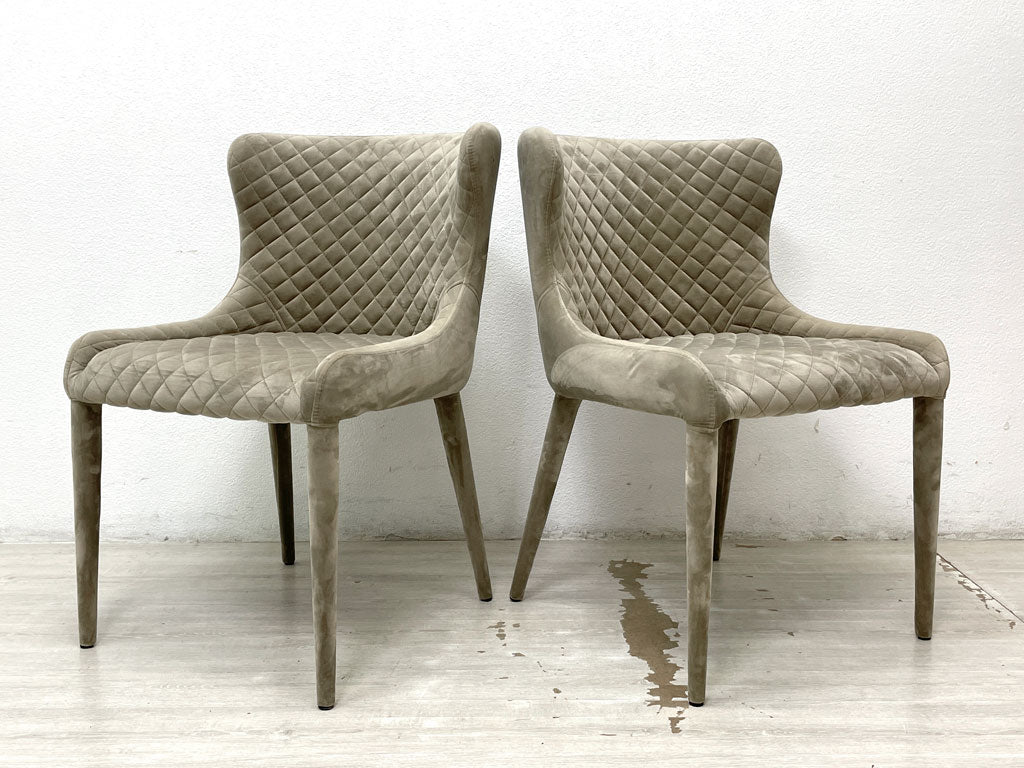 モーダエンカーサ moda en casa バンケット BANQUET ダイニングチェア ベルベット調 ファブリック モダンデザイン 中古品 買い取りしました。