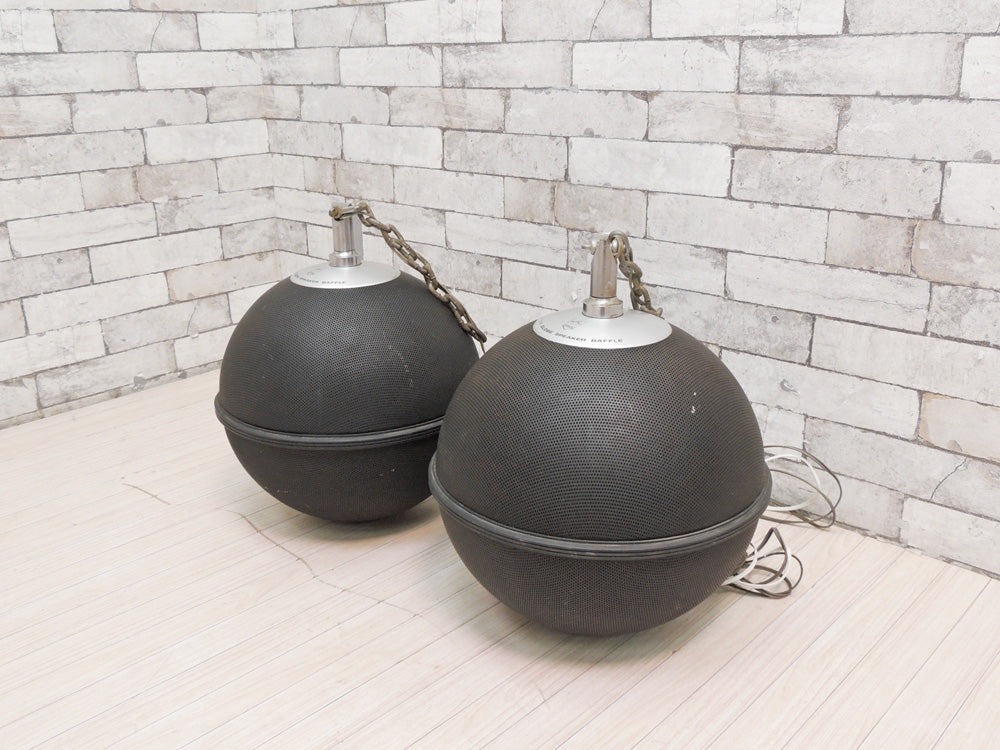 ビクター Victor グローブスピーカー GLOBE SPEAKER SYSTEM ブラック GB-1D 全無指向性 天井ボール型 球体型 スピーカー ペア 現状品 中古品 買い取りしました。