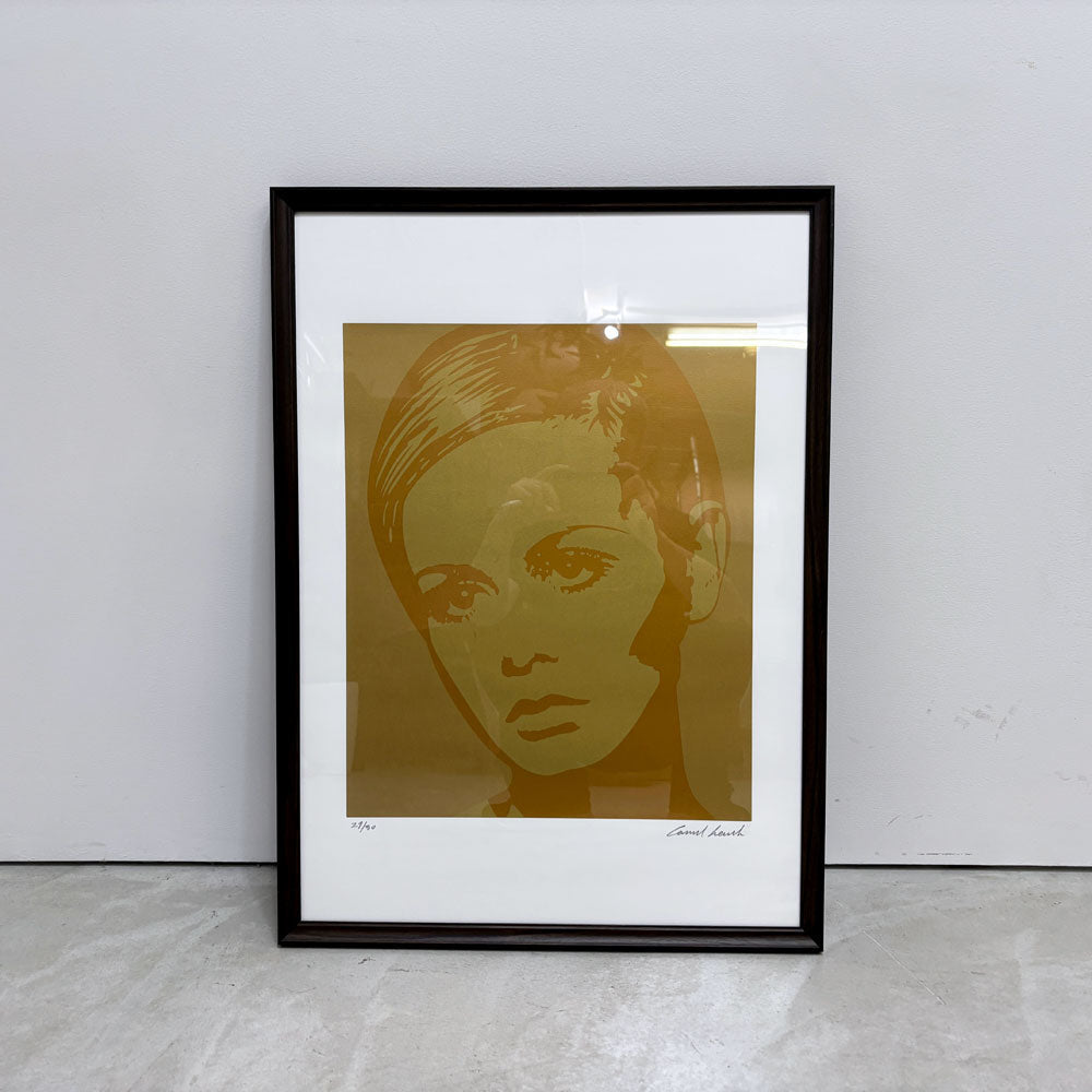 【祖師ヶ谷大蔵店】コンラッドリーチ CONRAD LEACH ツィギー Twiggy シルクスクリーン アートフレーム ポスター ポップアート 29/30 希少 40×48.5cm(スクリーンサイズ) 額装品 買取させていただきました。