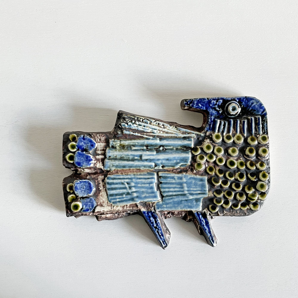 【登戸BASE店】グスタフスベリ GUSTAVSBERG ヴァッギプラットール Vaggplattor フォーゲル FAGEL 鳥 陶板 27×20cm リサ・ラーソン スウェーデン 北欧ビンテージ 買取させていただきました。