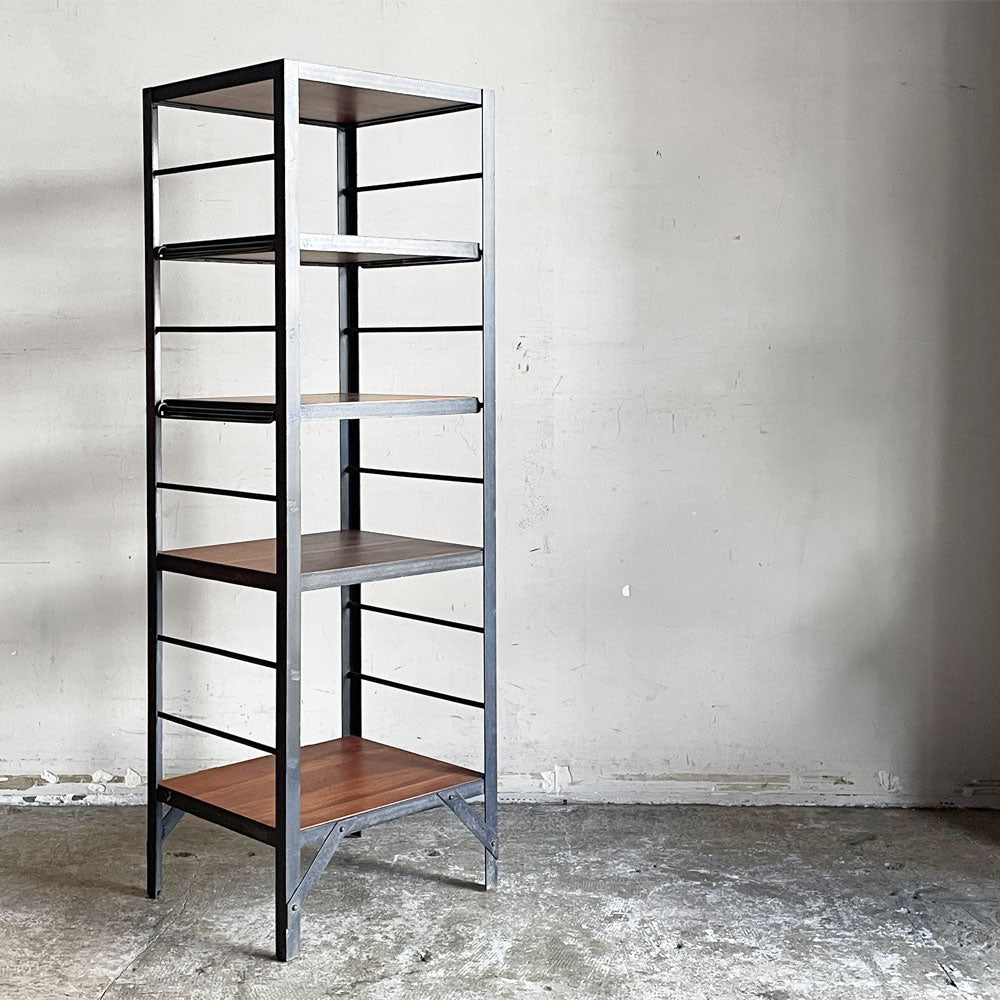 【自由が丘店】ウニコ unico ランバーミニ LUMBER-mini シェルフ アイアンフレーム W40cm アフリカンマホガニー材 インダストリアルデザイン 廃番 買取させていただきました。