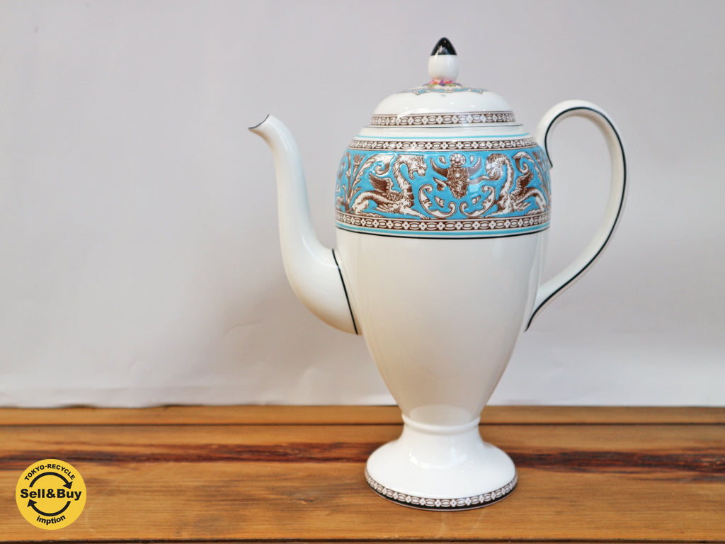 ウェッジウッド WEDG WOOD フロレンティーン ターコイズ コーヒーポット ティーポット   買い取りしました。
