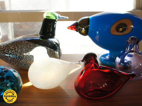 iittala イッタラバード　Little Tern / Ano Egg / Male Duck / Turkey Fowl　オイヴァ・トイッカ ～ 光が透過する幻想的な鳥達