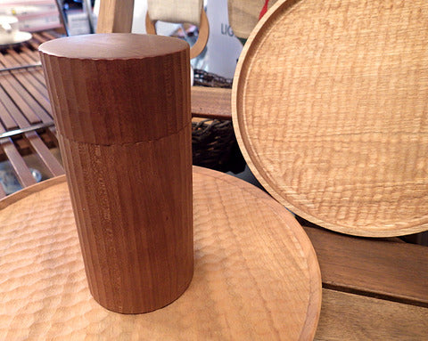 三谷龍二 / 堀宏治 / 高塚和則　茶筒とお盆 ～ 木工デザイナーの器で温活