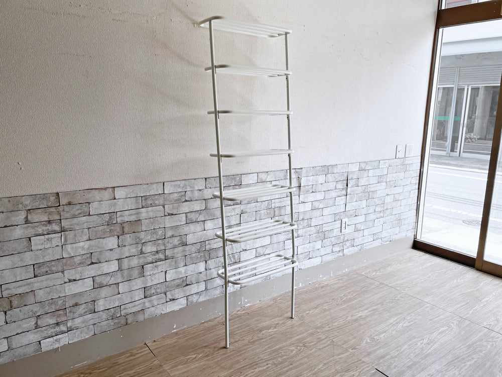 デュエンデ DUENDE ウォールラック WALL RACK 壁掛け シェルフ 7段 スチール ホワイト H180cm SEMPRE取扱い  中古品  買い取りしました。