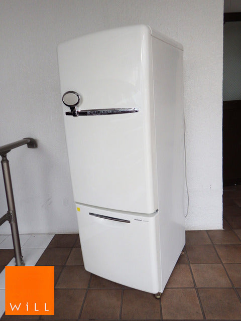 ナショナル National ウィル WiLL FRIDGE Mini White 2003年製　『かわいい楕円の取っ手☆』　【買取と販売とレンタルのお店】