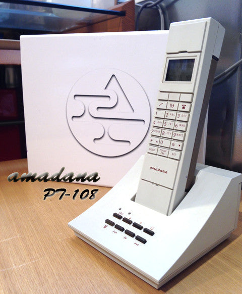 着信音にもセンスを感じる～amadana コードレス電話機 PT-108 ホワイト アマダナ【買取＆販売＆レンタル】