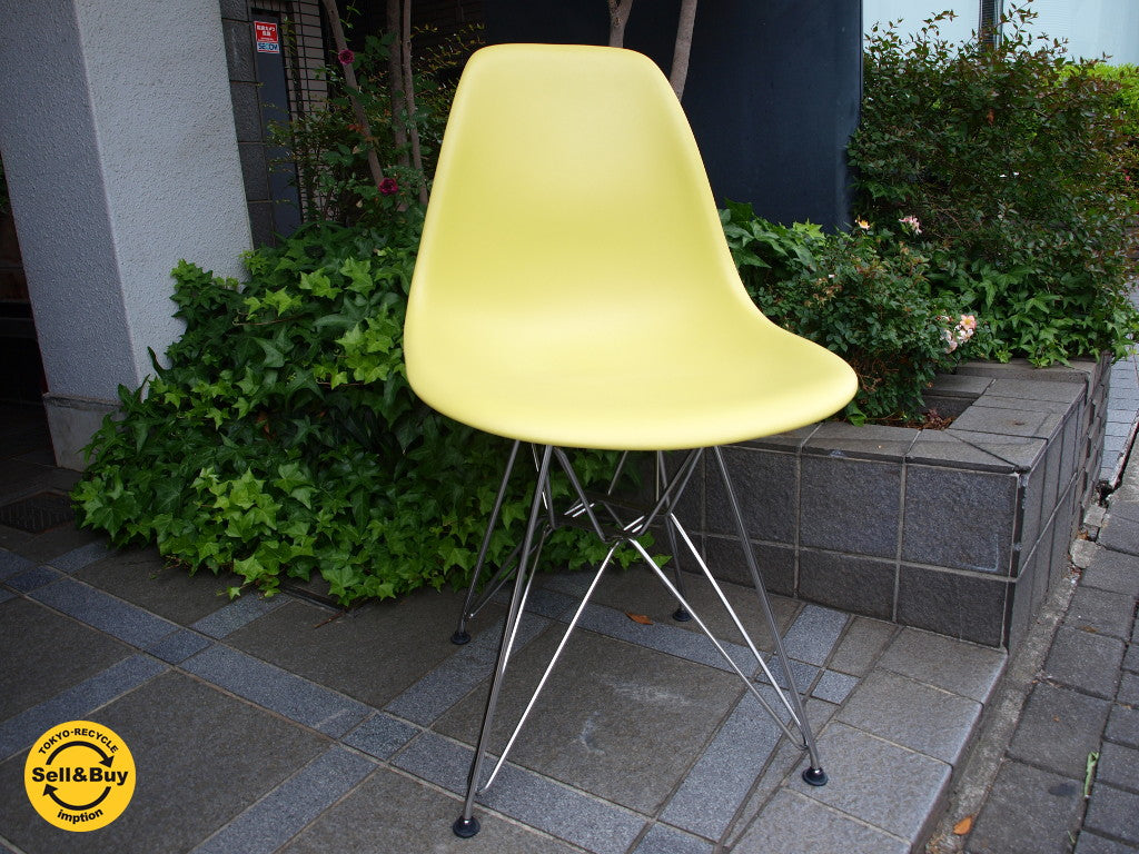 ハーマンミラー Hermanmiller サイドシェルチェア エッフェルベース DSR ライムグリーン Vitra ★中古品 買い取りしました。下北沢店 出張買取もお任せ下さい。