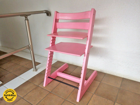 STOKKE ストッケ 新型 トリップトラップ チェア ピンク ノルウェー ～ ずっとずっと使い続けられる名作ベビーチェア【買取と販売とレンタルのお店】