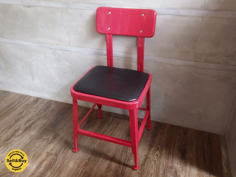 DULTON ダルトン / Standard chair スタンダードチェア 椅子 スツール RED 赤 ～ スチールの質感が可愛いアイテム ♪【買取と販売とレンタルのお店】