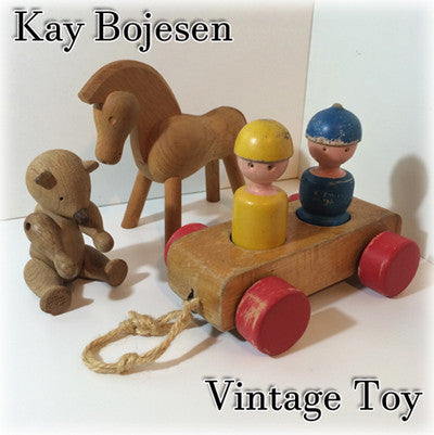 ◎経堂店 愛くるしいトイたちが来店中です♪ ～ Kay Bojesen vintage toy カイボイスン ヴィンテージトイ Pony ポニー & The Besr ベアー & Mom and Dad out Driving 二人乗り 【買取と販売とレンタルのお店】