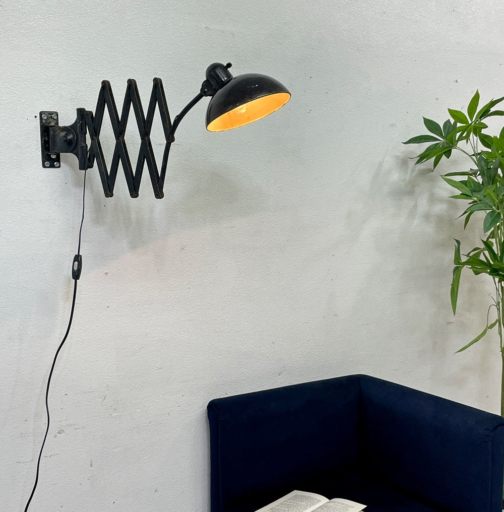 【祖師ヶ谷大蔵店】カイザーイデル KAISER IDELL シザーアーム ウォールランプ 6718 壁付け照明 伸長式 クリスチャンデル 工業系1930's バウハウス 独アンティーク ● 買取させていただきました。