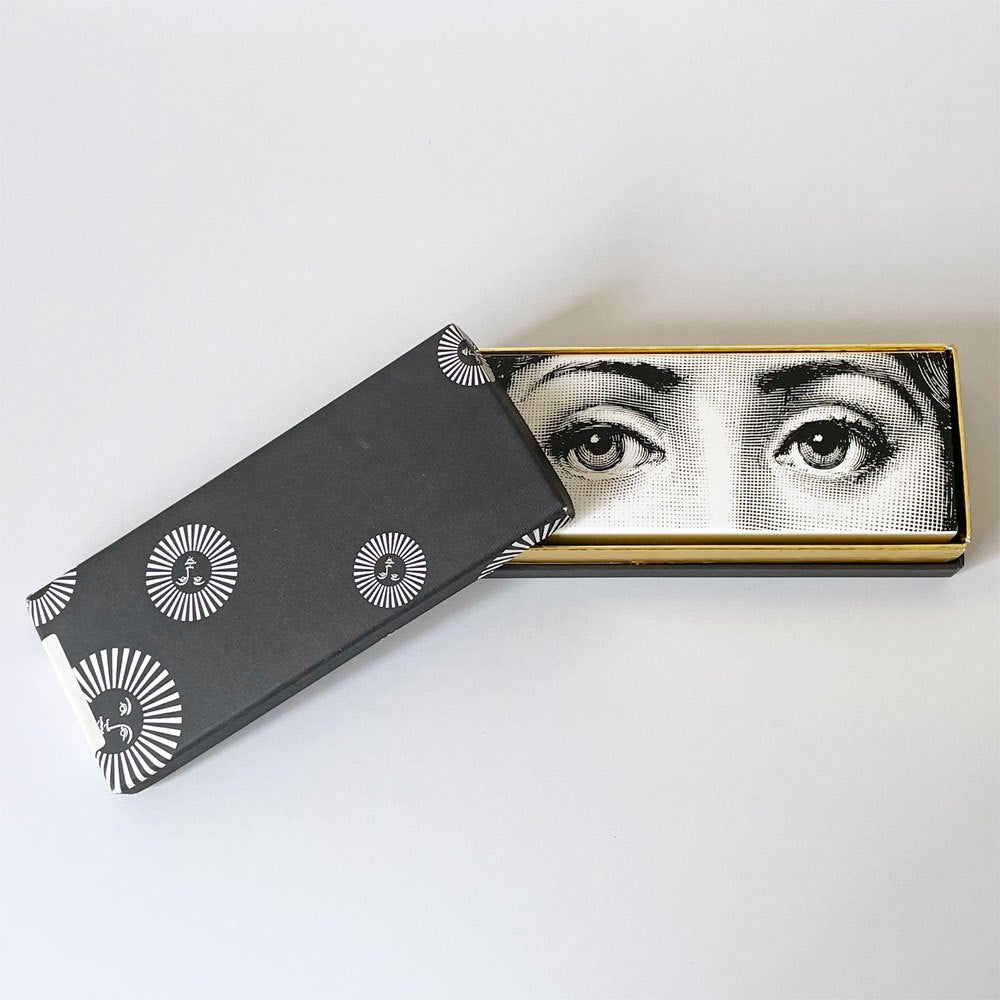 【下北沢店】フォルナッセッティ Fornasetti アイプリントボックス ウッド＆セラミック製 イタリアモダン 買取させていただきました。