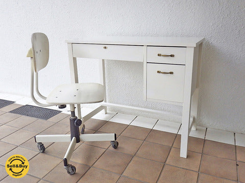 Momo natural モモナチュラル CIELE シエル w88 デスク 机 鍵付 『限られた空間にもスッキリと溶け込む、白塗りのコンパクトデスク！』 【買取と販売とレンタルのお店】
