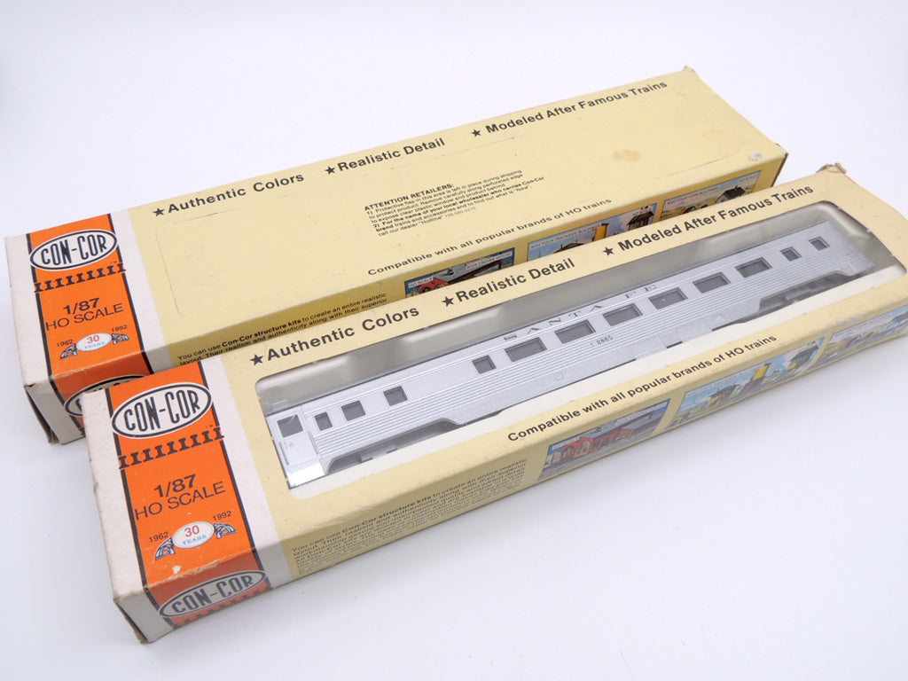 コンコー CON-COR サンタフェ SANTA FE & カルフォルニア CALIFORNIA ZEPHYR 2両セット HOゲージ 箱付 部品未開封 鉄道模型 中古品 買い取りしました。