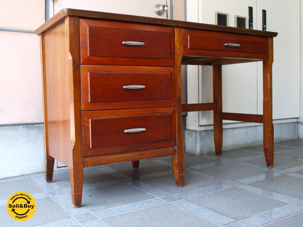 USビンテージ B.P.John 片袖デスク DESK 書斎 60's 米軍家具 アメリカ ★中古品 買い取りしました。下北沢店 出張買取もお任せ下さい。