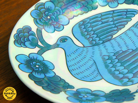 アラビア　”Paratiisilintu (極楽鳥)”　アートプレート　ビルガー・カイピアイネン ～ 陶芸界のプリンスが描いた天国の鳥