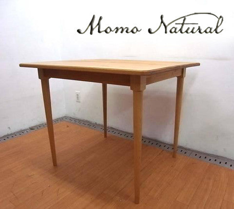 フレンチカントリーテイストの素材を活かした優しげな印象 MomoNatural（ モモナチュラル ）  アルダー材 BANFF 『 ダイニングテーブル』 【出張買取＆販売＆レンタル】