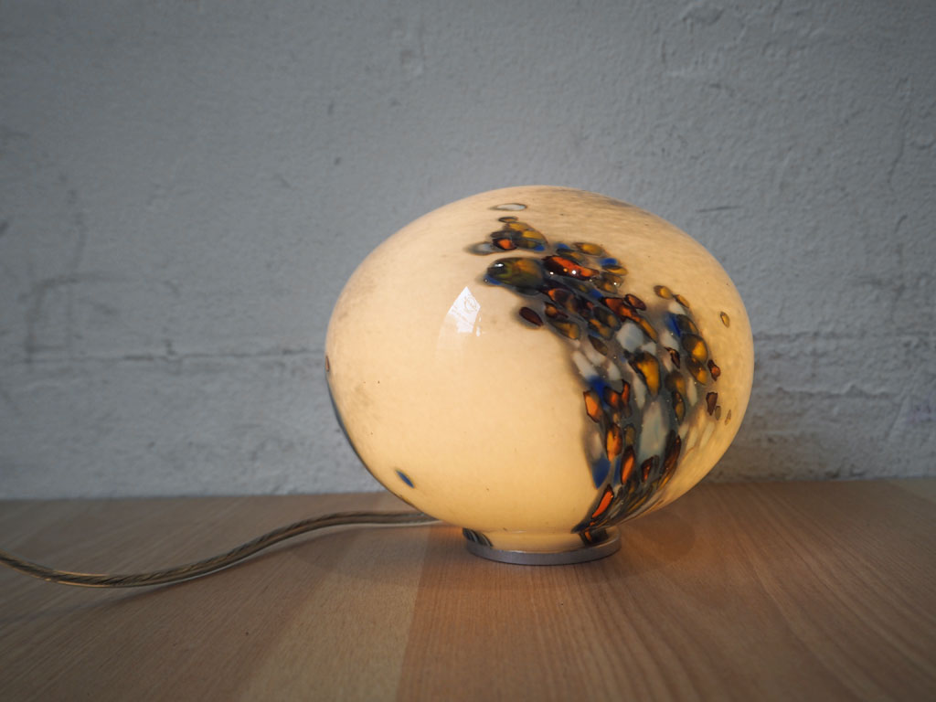 フランスヴィンテージ France vintage テーブルランプ Table lamp ミニ 被せガラスシェード ヴィアンヌ Verre de Vianne 中古品 買い取りしました。