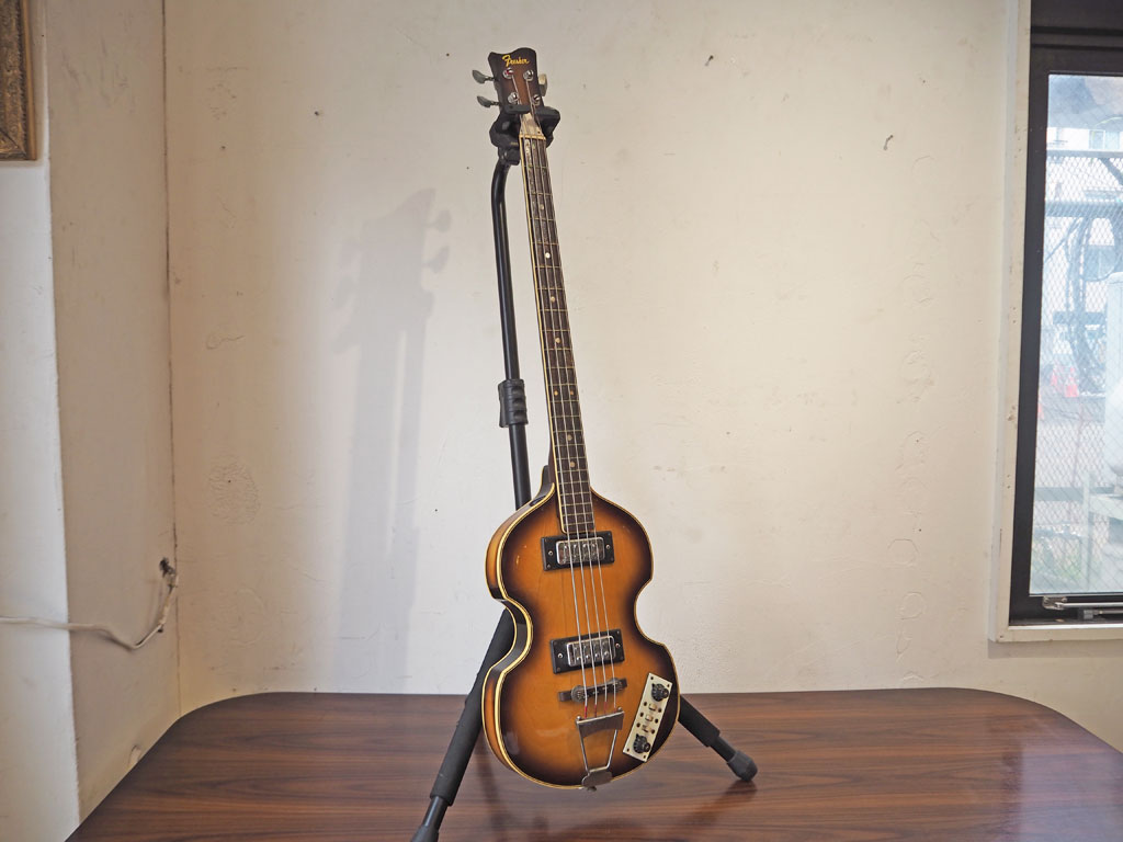 フレッシャー Fresher FK-301BS バイオリンベース エレキベース 70年代ビンテージ Fender風初期ロゴ 現状品 中古品 買い取りしました。