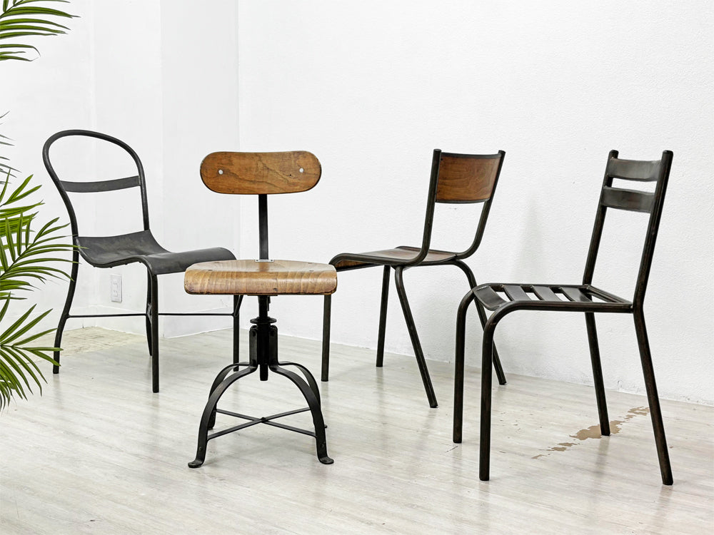 フランスビンテージ French Vintage ハウス オブ フェール トラヴァイユ HOUSE OF FER TRAVAIL チェア インダストリアル 工業系 4脚 中古品 買い取りしました。