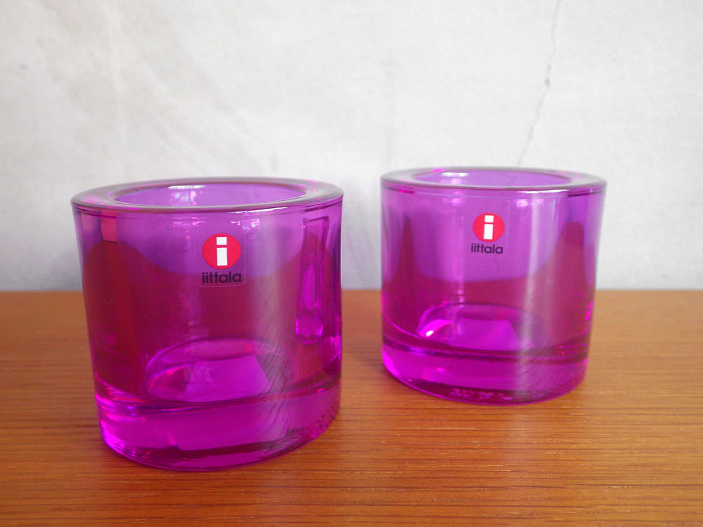イッタラ iittala マリメッコ marimekko キビ kivi キャンドルホルダー アメジスト スコープ Scope別注 希少 廃番 2客 中古品 買い取りしました。