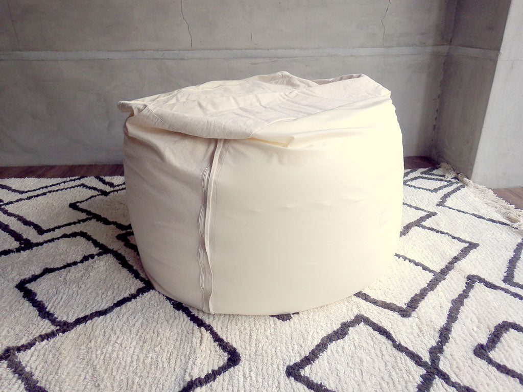 無印良品 MUJI 体にフィットするソファ ビーズクッション 綿帆布カバー 生成  中古品 買い取りしました。