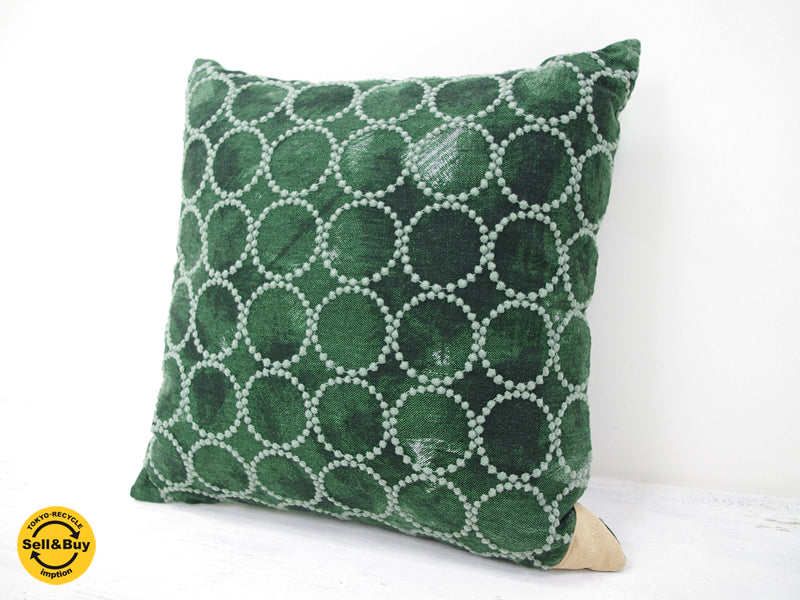 ミナペルホネン mina perhonen タンバリン tambourine クッション グリーン 未使用品    中古品 買い取りしました。祖師ヶ谷大蔵店 出張買取もお任せ下さい。