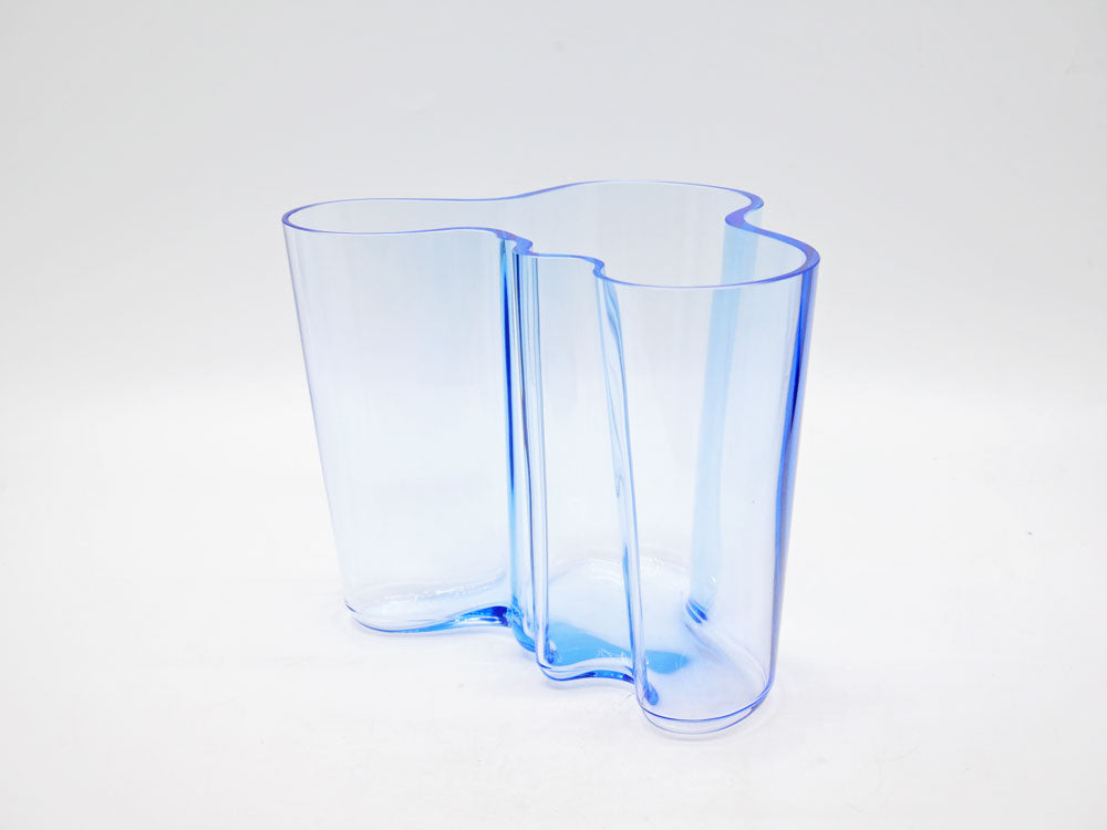 イッタラ iittala アルヴァ・アアルト コレクション Alvar Aalto Collection ベース 160mm アクアブルー Aqua 箱付 フィンランド 北欧雑貨 中古品 買い取りしました。