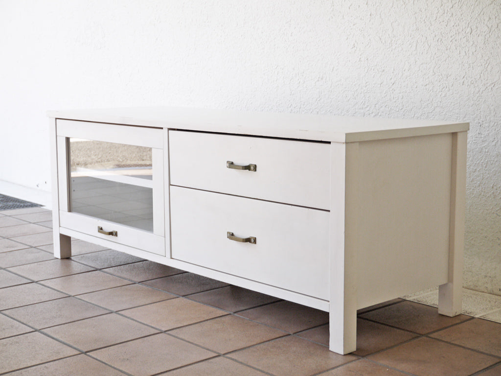 モモナチュラル Momo Natural シエル CIELE AVボード TVボード W120cm ホワイト 中古品 買い取りしました。