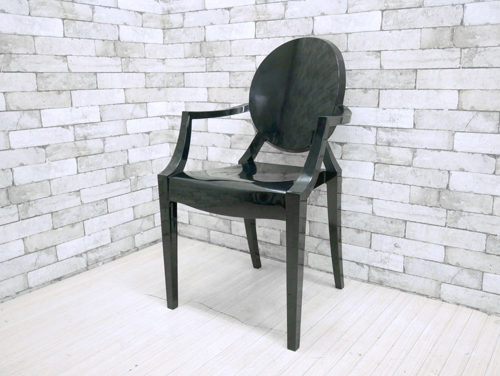 カルテル Kartell ルイゴースト Louis Ghost スタッキング アームチェア フィリップ・スタルク ブラック イタリア 中古品 買い取りしました。