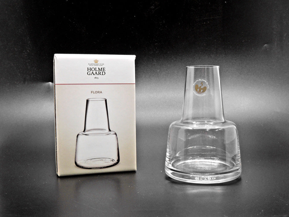 ホルムガード Holmegaard フローラ FLORA フラワーベース クリア H12cm 花瓶 ルイーズ・キャンベル Louise Campbell シール＆箱付 デンマーク 北欧雑貨  中古品 買い取りしました。