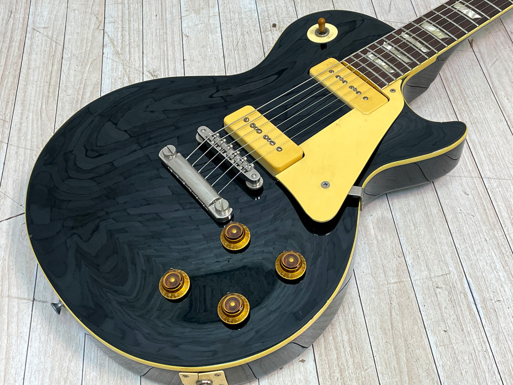 グレコ Greco EG56-60 レスポールタイプ エレキギター P-90 ソープバー エボニーブラック 1990年製 中古品  買い取りしました。