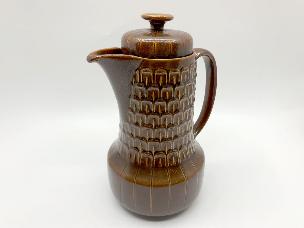 ウェッジウッド WEDGWOOD ペナイン Pennine ビンテージ コーヒーポット 蓋付き ブラウン エリック・オーウェン 英国 中古品 買い取りしました。