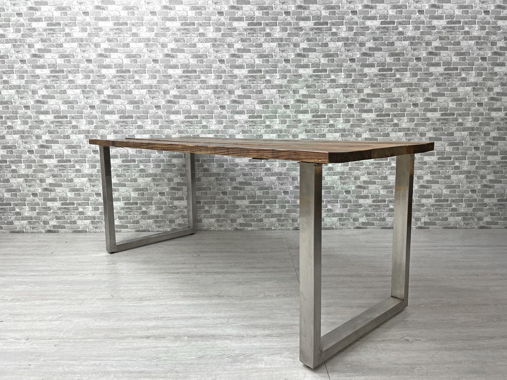 かなでもの KANADEMONO ザ・テーブル THE TABLE 杉無垢材 スチール脚 W180 インダストリアル ビンテージスタイル   中古品 買い取りしました。