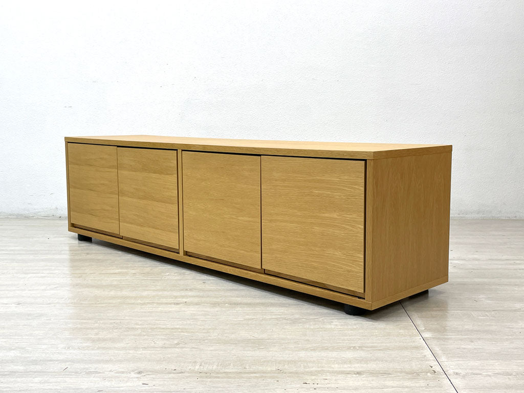 無印良品 MUJI スタッキングキャビネット Bセット AVボード ローボード オーク材 W162.5cm ナチュラルモダン  中古品 買い取りしました。