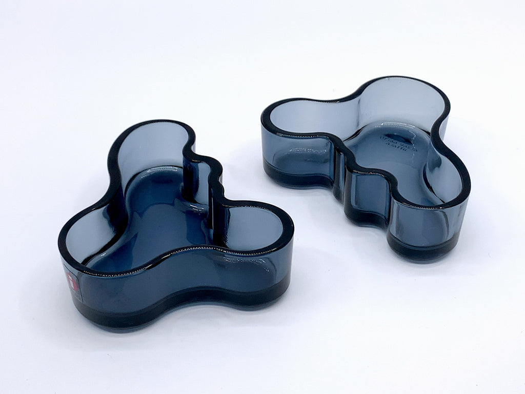 イッタラ iittala アルヴァ・アアルト コレクション ボウル ブルーベリーブルー Alvar Aalto 小物入れ ガラス 北欧雑貨 中古品  買い取りしました。