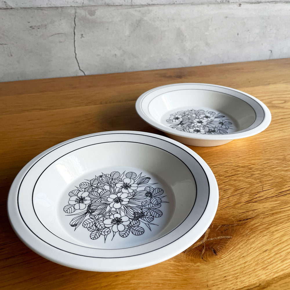 【学芸大学店】アラビア ARABIA クロッカス Krokus ディーププレート スープボウル 20cm ブラック エステリ・トムラ ビンテージ 北欧食器 ♪ 買取させていただきました。